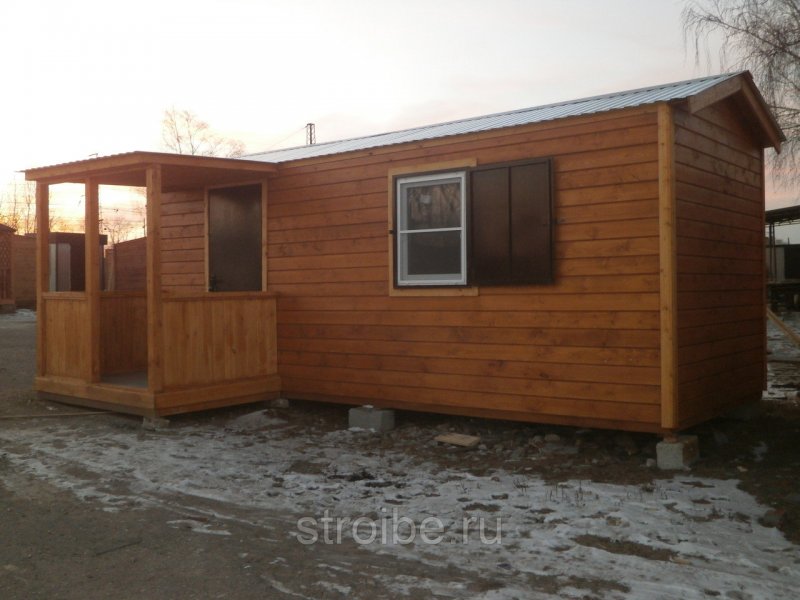 Бытовка с крыльцом