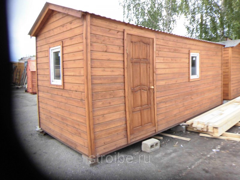 Домик бытовка для дачи деревянный