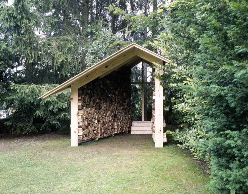 Дровник дизайнерский
