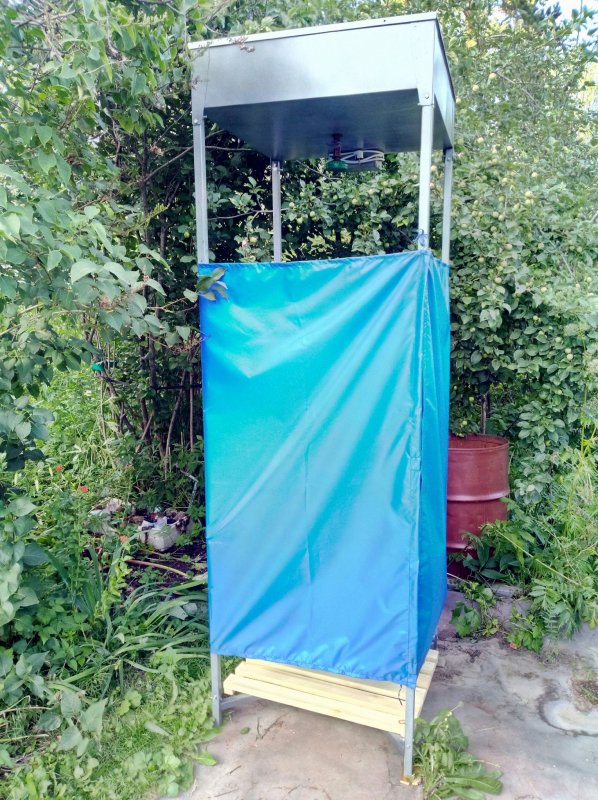 Душ дачный 80* 80 "Электромаш" с ЭВН-128л