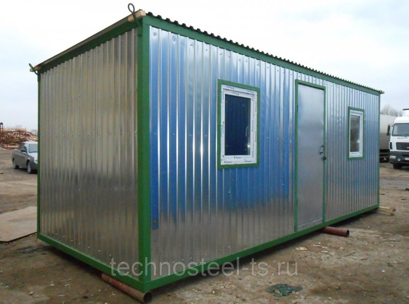 Строительная бытовка 6*2,4*2,45м (блок-контейнер)