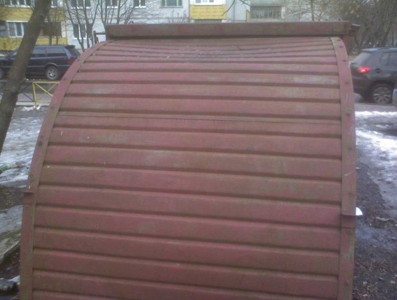 Пристенный гараж Ракушка