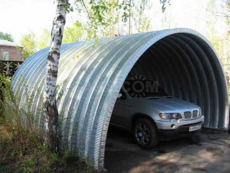Гараж из металлопрофиля