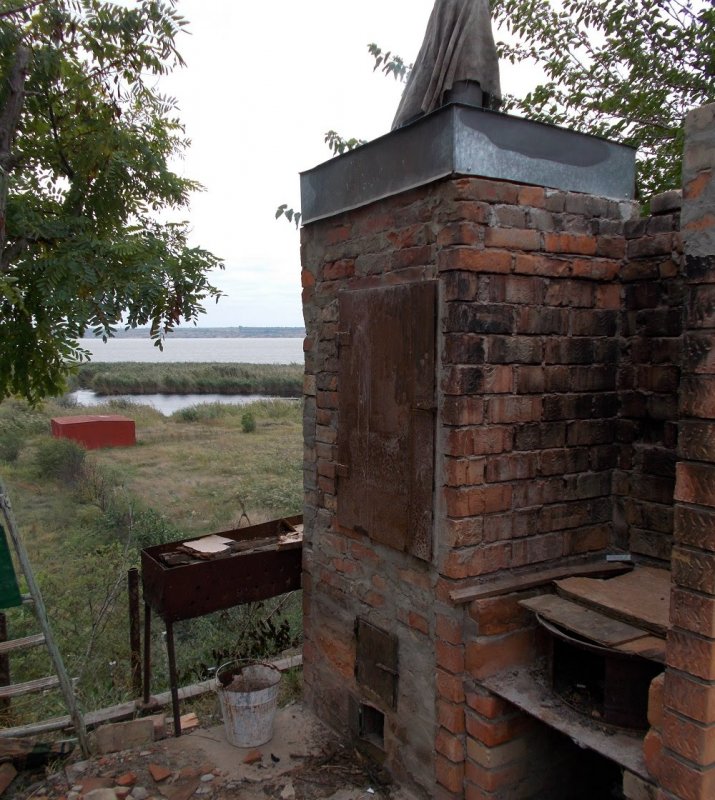 Коптильня в печной трубе