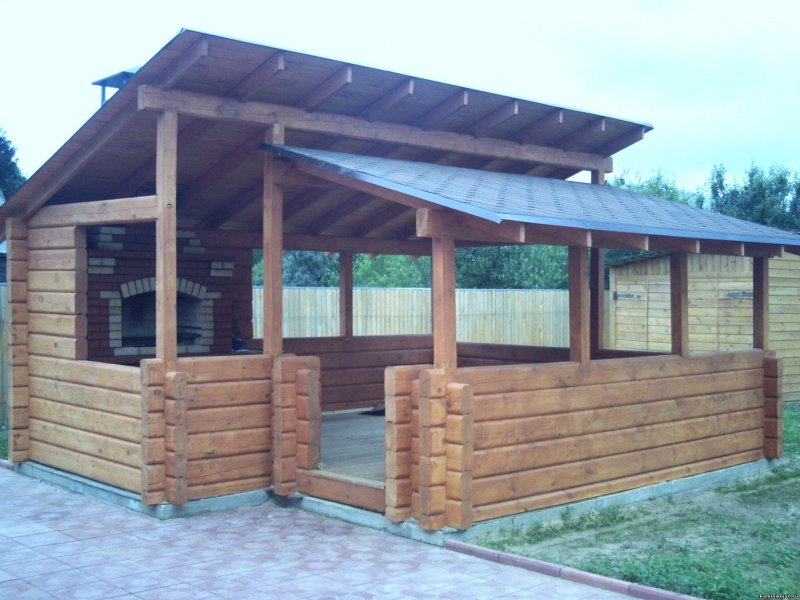 Деревянные беседки из бруса