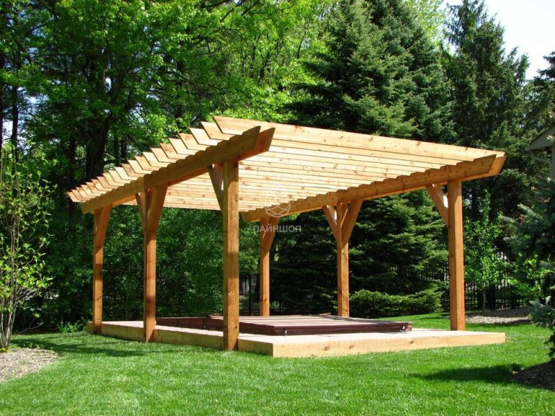 Беседка брусовая Gazebos