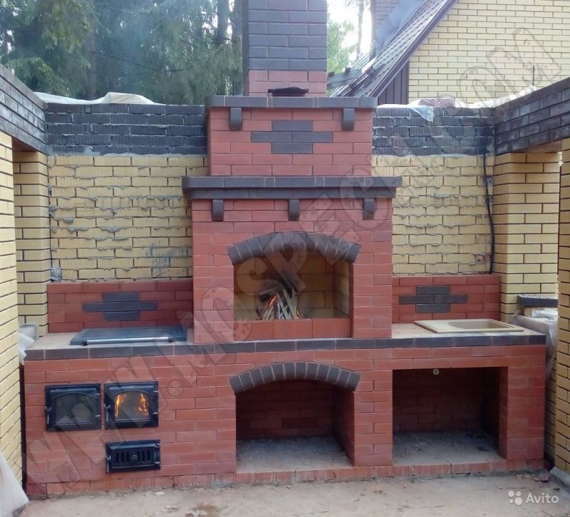 Печной комплекс из кирпича