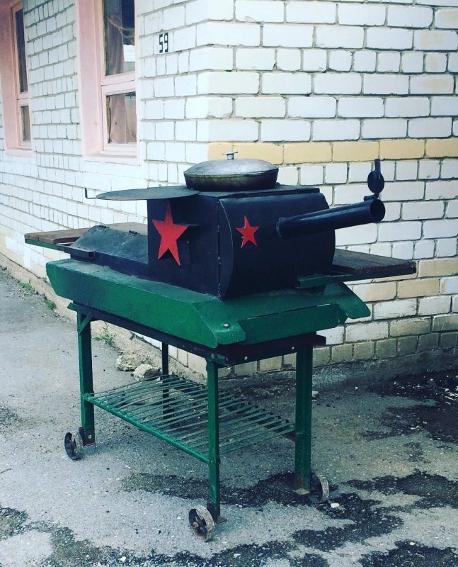 Мангалы в виде танков