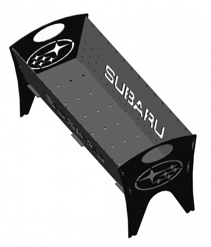 Мангал разборный DXF
