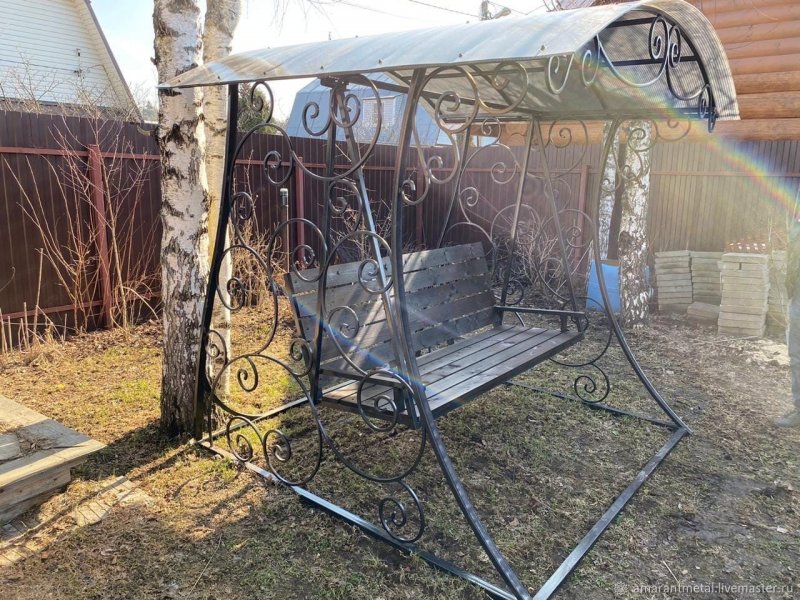 Садовые качели для дачи уличные
