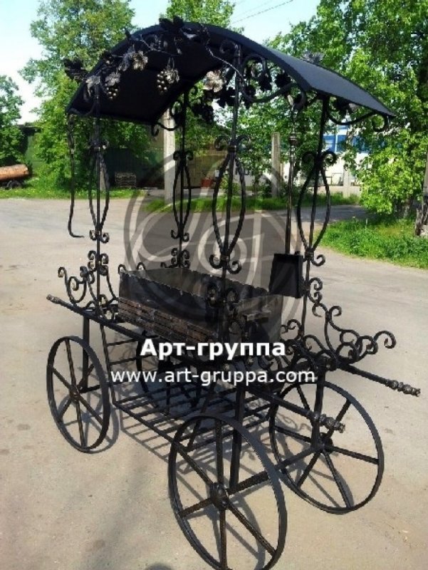 Мангал на колёсах