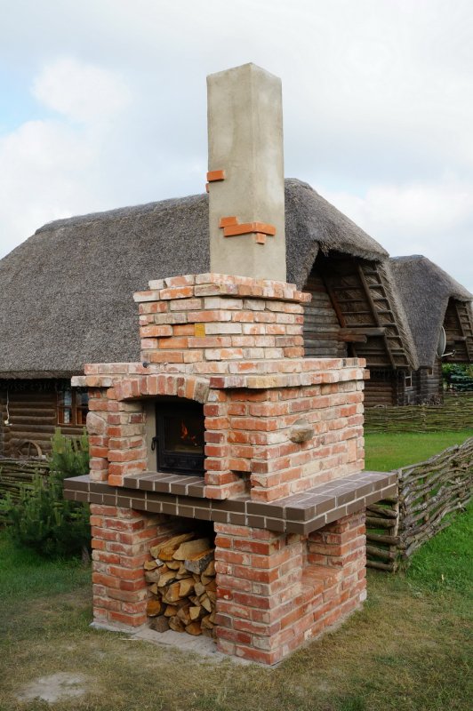 Русская печь на улице