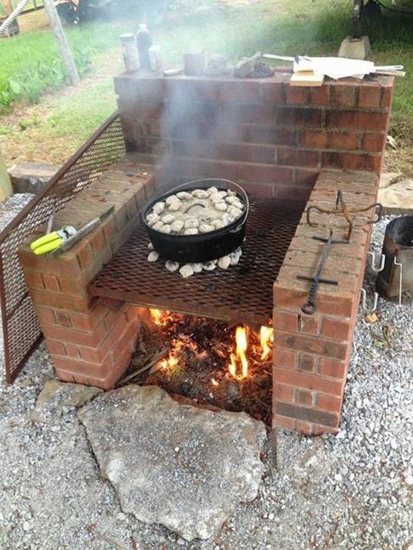 Уличные печки из кирпича для дачи