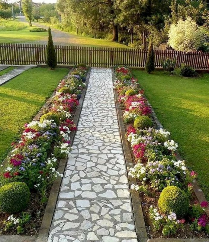 Клумбы рабатки бордюры миксбордеры