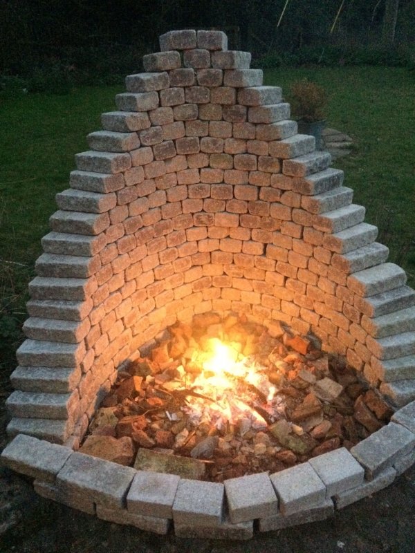 Кострище из кирпича