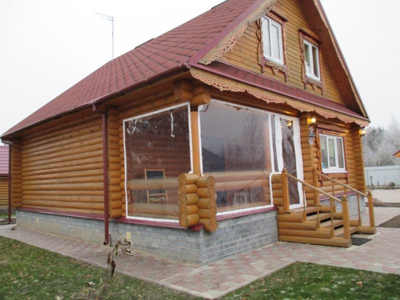 Веранда из сруба