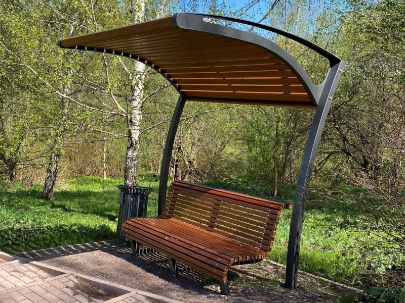 Скамейка пергола Теремок
