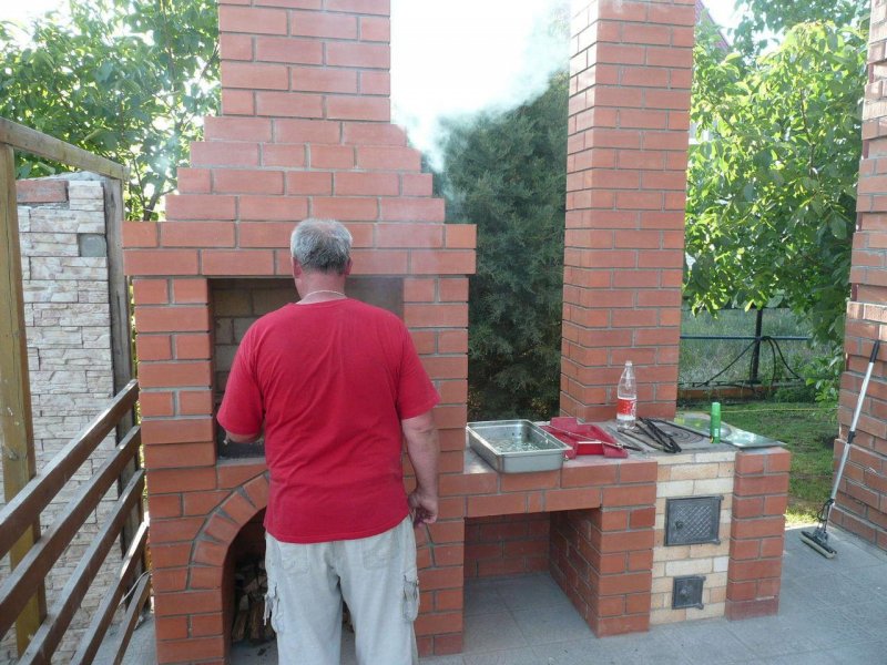 Уличные печки из кирпича для дачи