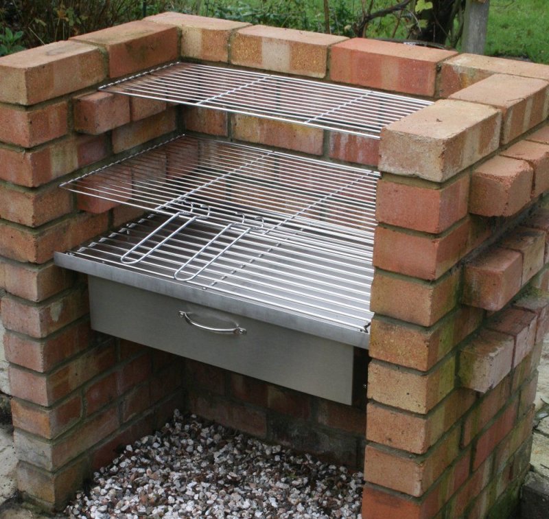Barbecue Smoker Grill из кирпича