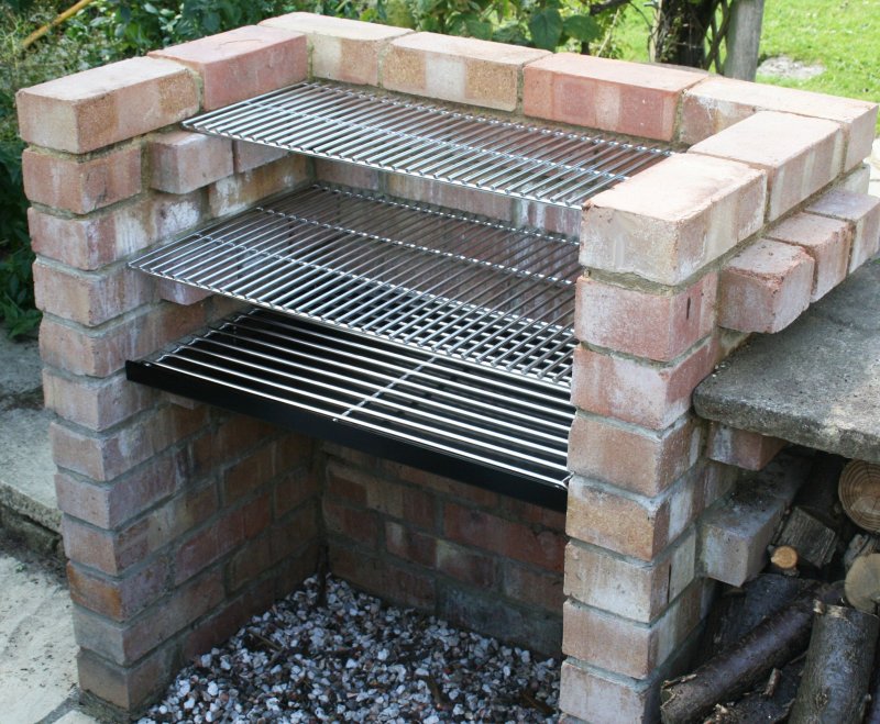 Barbecue Smoker Grill из кирпича