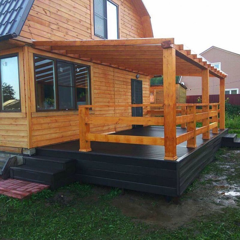 Веранда из бруса