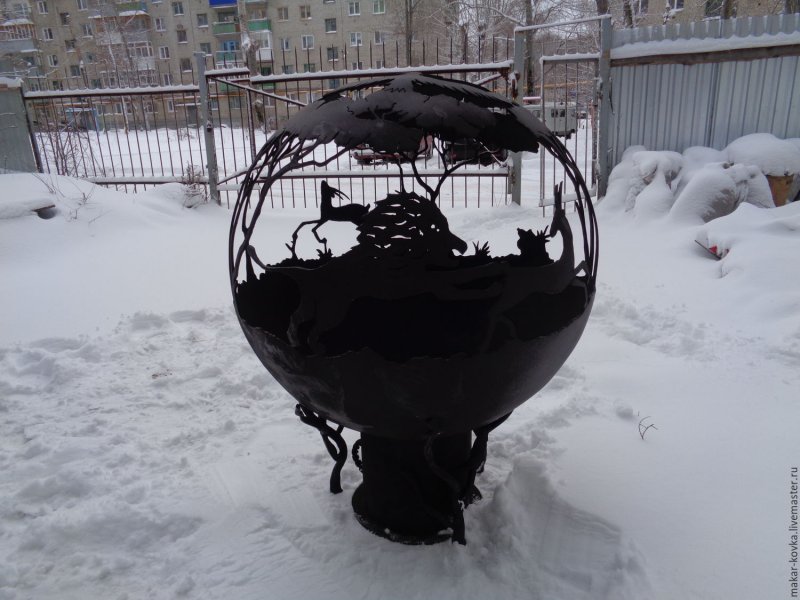 Костровище из расширительного бачка