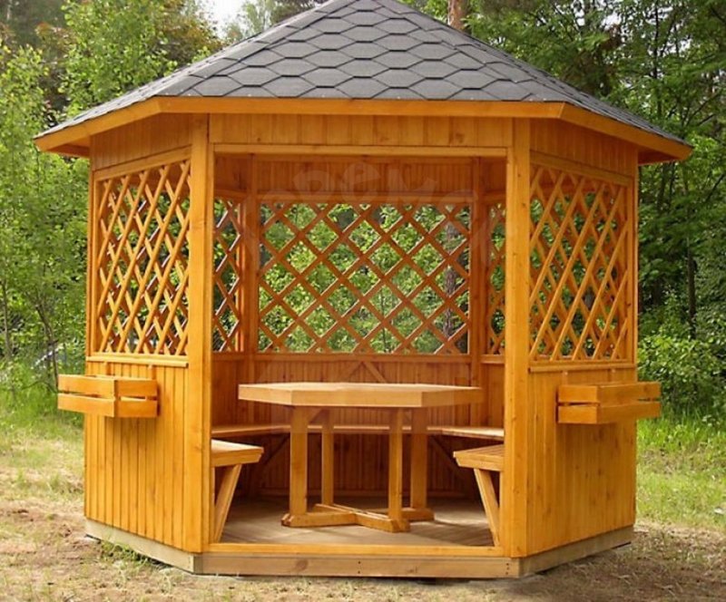 Беседка брусовая Gazebos