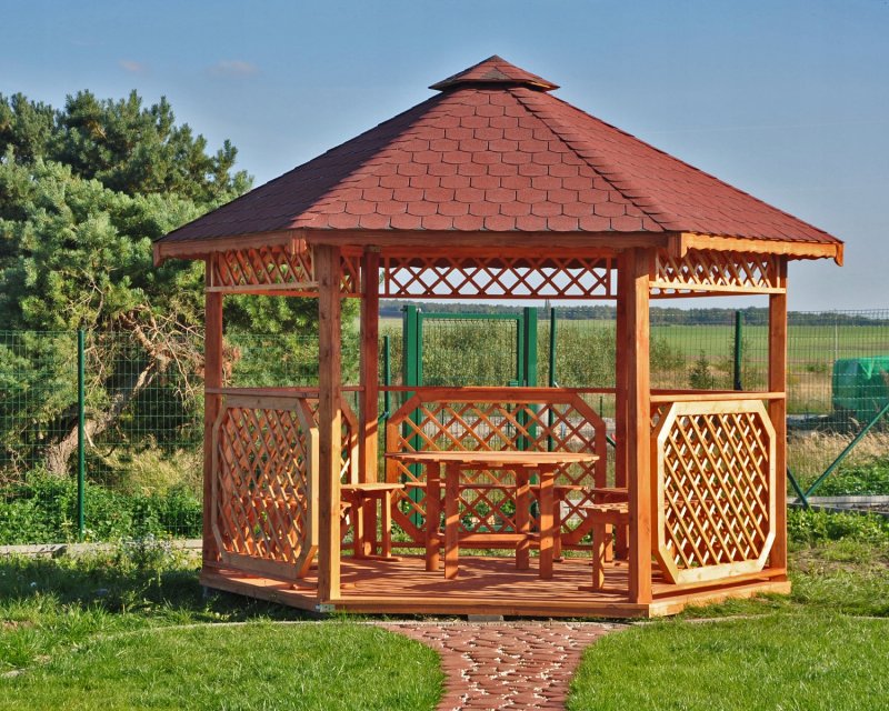 Беседка брусовая Gazebos
