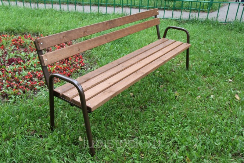 Скамья со спинкой Дачная 1.2 м стандарт 1.2м