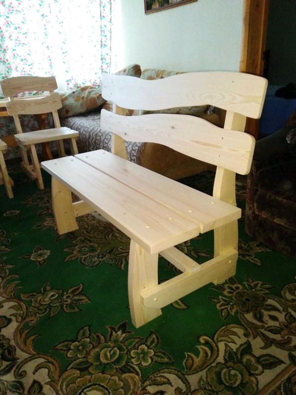 Скамейки для дачи из дерева