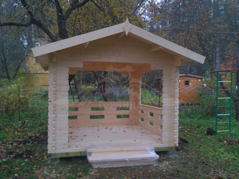 Деревянные беседки для дачи в Новокузнецком районе
