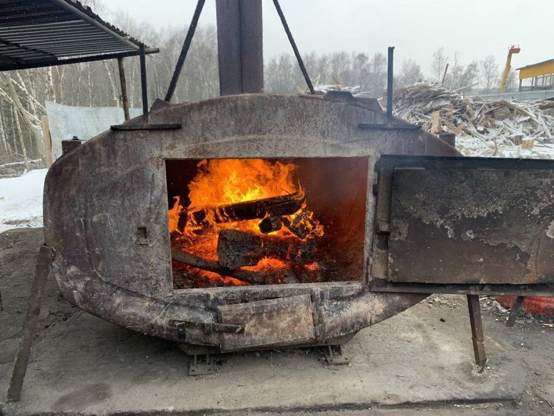 Печь утилизатор мусора