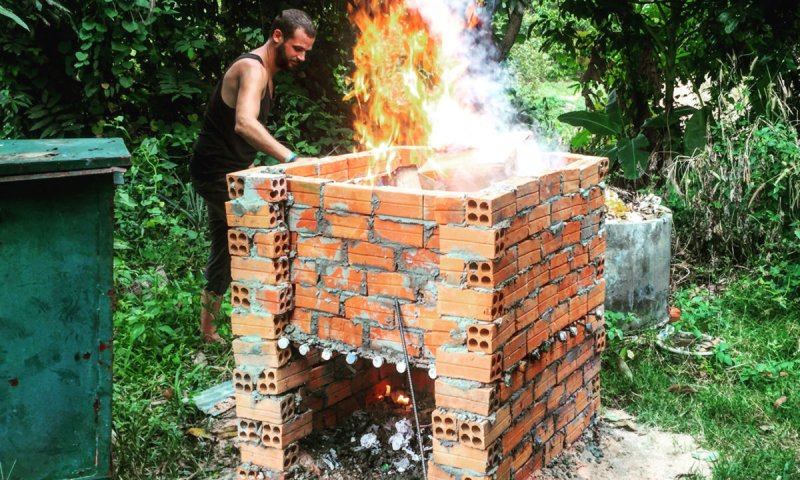 Печь для сжигания мусора на даче