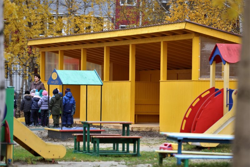 Детские веранды в саду
