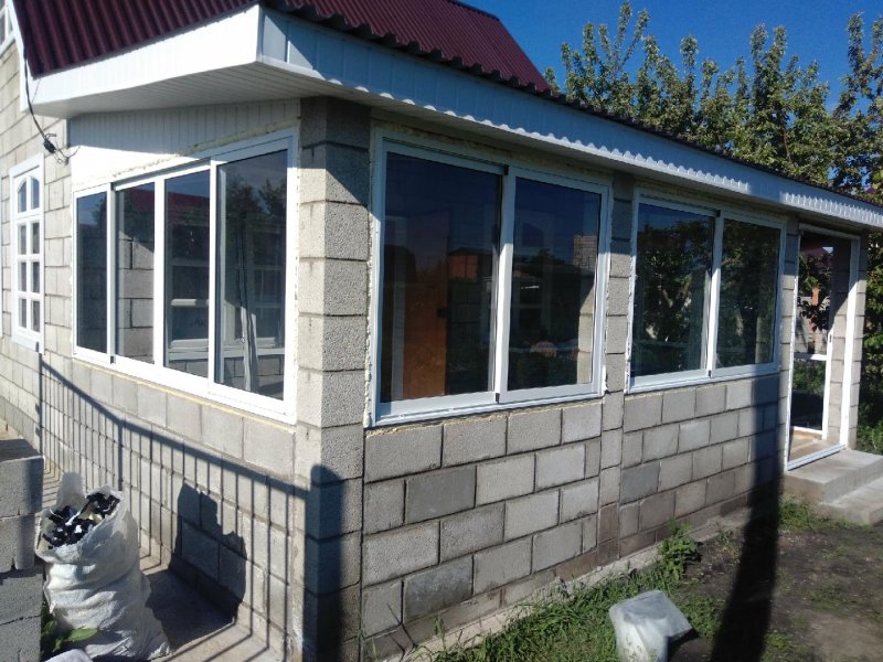 Веранда из блоков