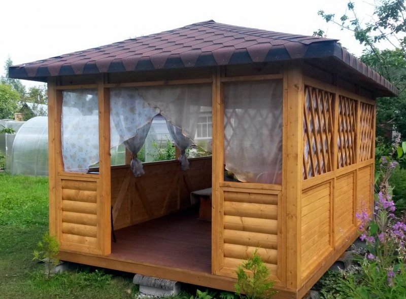 Дачные беседки из дерева