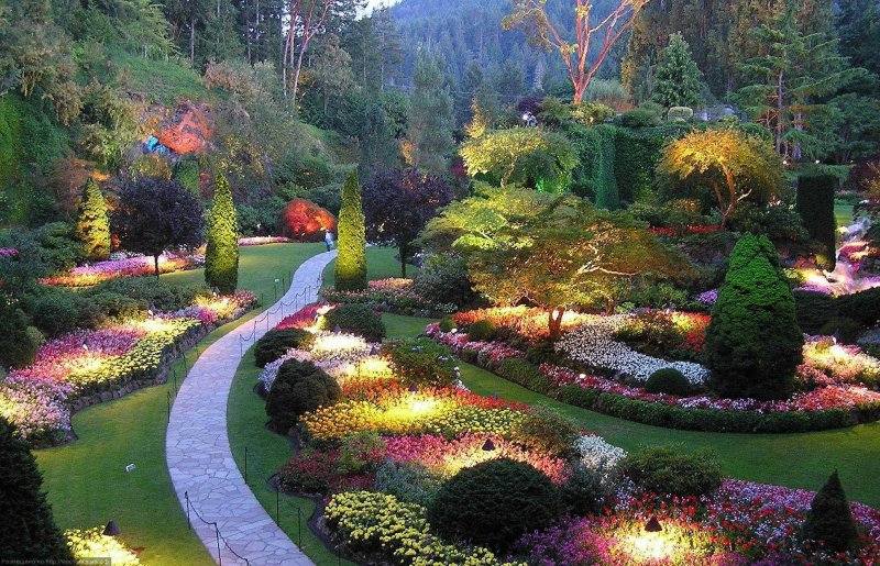 "Сады Бутчартов (the Butchart Gardens) Ванкувер, Канада