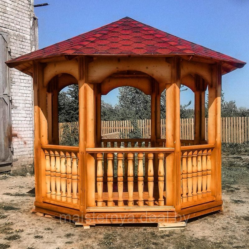 Круглые дачные беседки