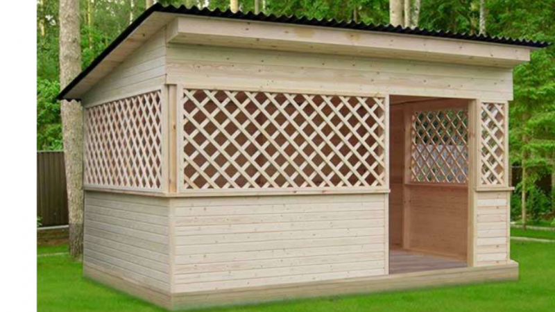 Беседка брусовая Gazebos