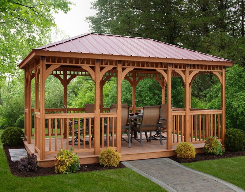 Беседка брусовая Gazebos