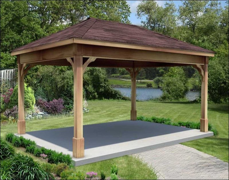 Беседка брусовая Gazebos