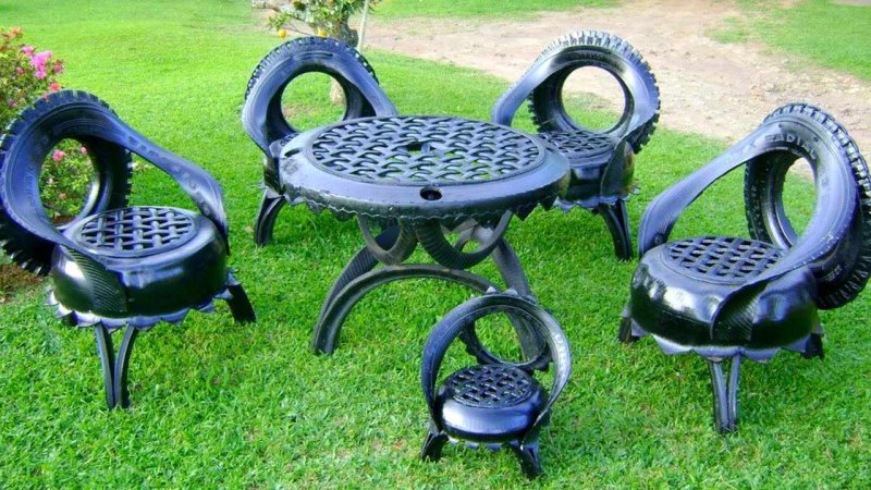 Изделия из автопокрышек