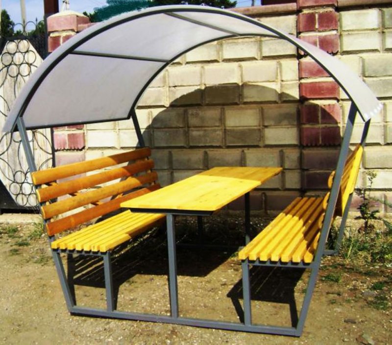 Беседки металлические из поликарбоната