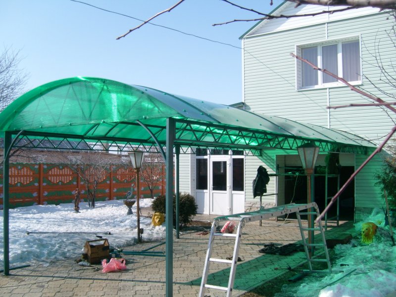 Навес 5000х5000 арочный