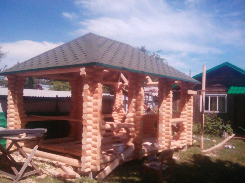 Красивые дачные беседки