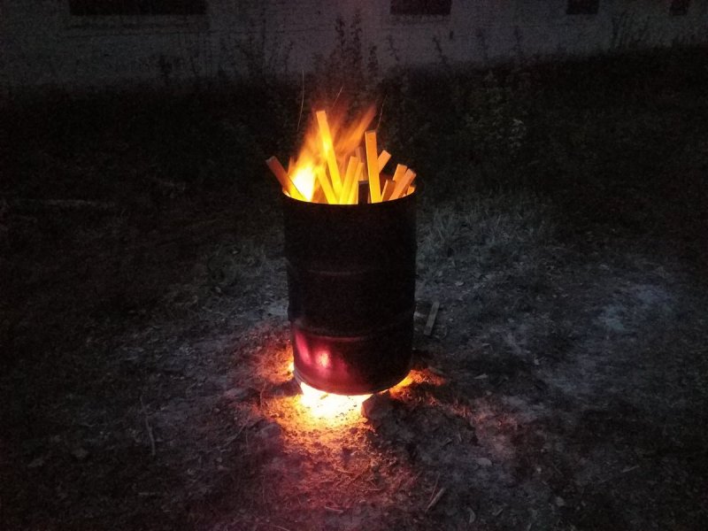 Бочки с огнем