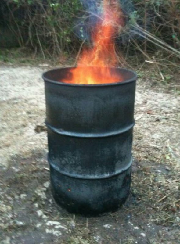 Бочки с огнем