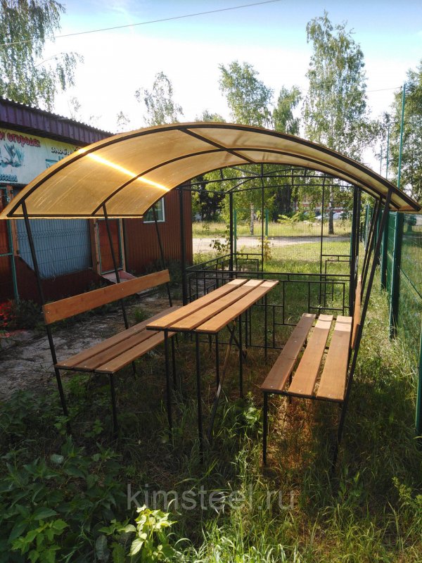 Беседка из профильной трубы