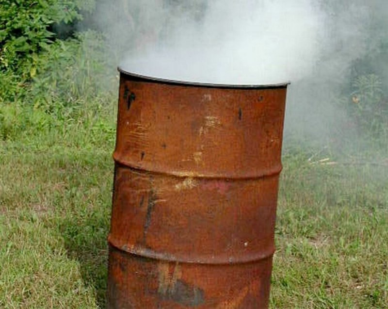 Горящие бочки