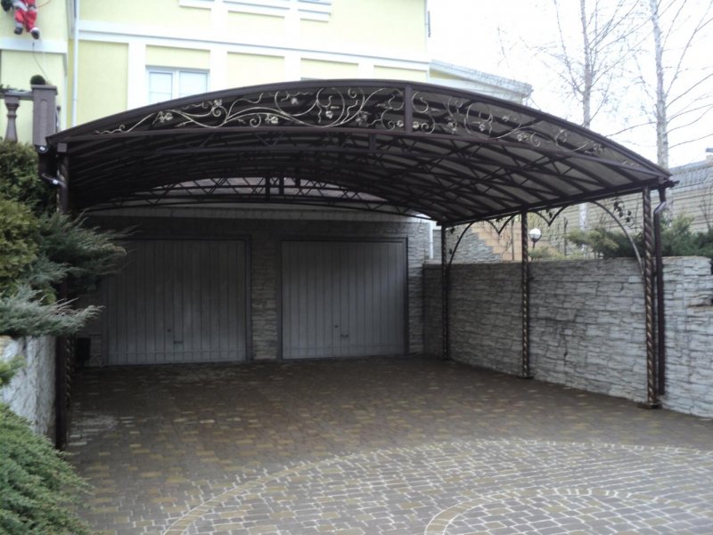 Кованые арочные навесы калиток арабского типа
